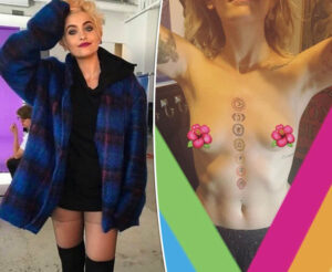 Shameless Paris Jackson Flashing Her Tits and Abs on Social Media