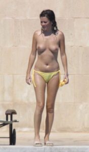Brunette Anna Friel Sunbathing Topless and Looking Perfect in the Process